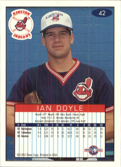 1993-94 Excel (Fleer) Minor League Baseball "Main Set" Cards #1 to #150 - Picture 85 of 298