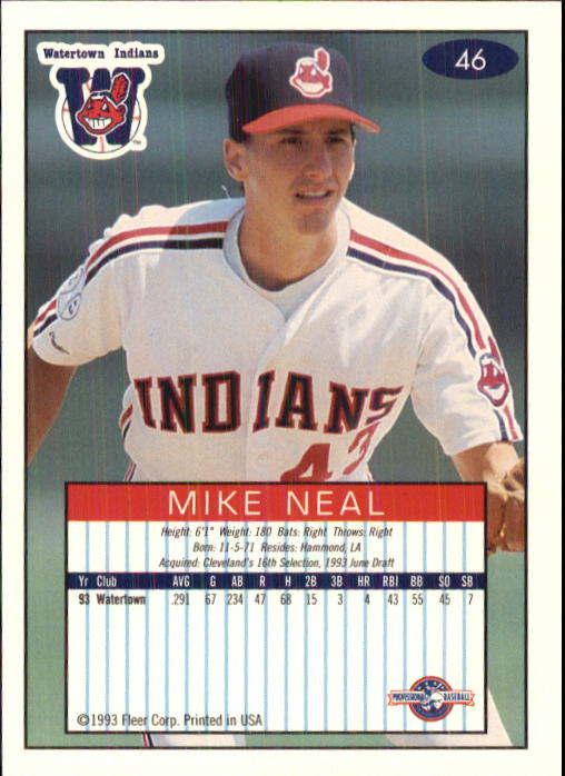 1993-94 Excel (Fleer) Minor League Baseball "Main Set" Cards #1 to #150 - Picture 93 of 298