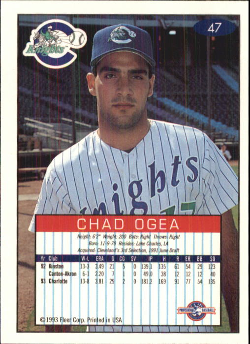 1993-94 Excel (Fleer) Minor League Baseball "Main Set" Cards #1 to #150 - Picture 95 of 298