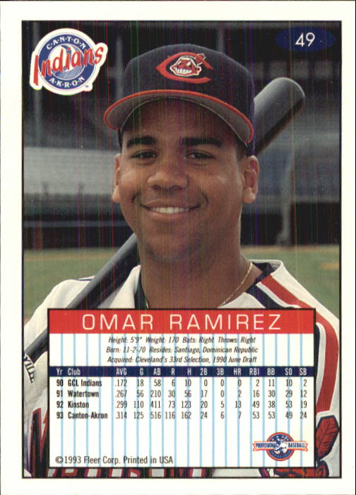 1993-94 Excel (Fleer) Minor League Baseball "Main Set" Cards #1 to #150 - Picture 99 of 298