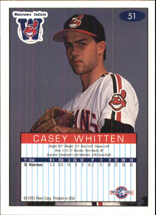 1993-94 Excel (Fleer) Minor League Baseball "Main Set" Cards #1 to #150 - Picture 103 of 298