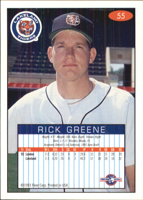 1993-94 Excel (Fleer) Minor League Baseball "Main Set" Cards #1 to #150 - Picture 111 of 298