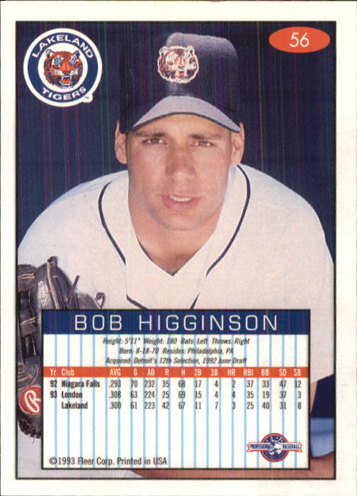 1993-94 Excel (Fleer) Minor League Baseball "Main Set" Cards #1 to #150 - Picture 113 of 298
