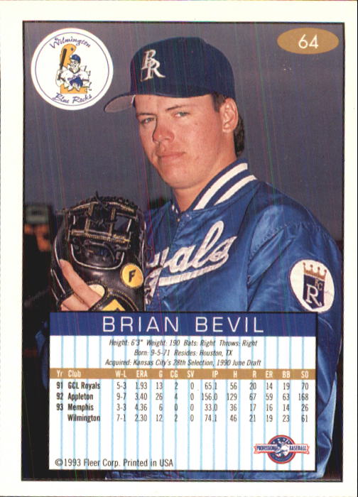 1993-94 Excel (Fleer) Minor League Baseball "Main Set" Cards #1 to #150 - Picture 129 of 298