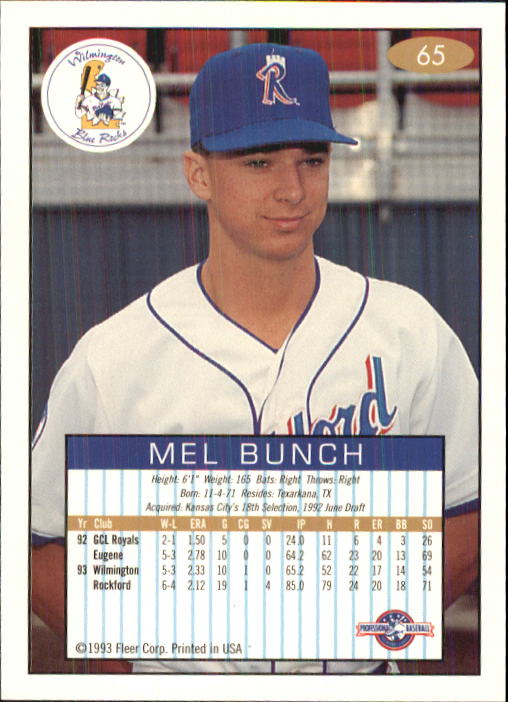 1993-94 Excel (Fleer) Minor League Baseball "Main Set" Cards #1 to #150 - Picture 131 of 298