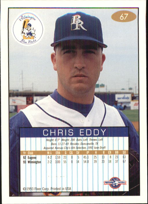 1993-94 Excel (Fleer) Minor League Baseball "Main Set" Cards #1 to #150 - Picture 135 of 298