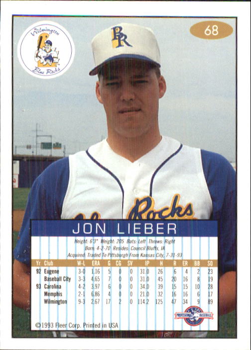 1993-94 Excel (Fleer) Minor League Baseball "Main Set" Cards #1 to #150 - Picture 137 of 298