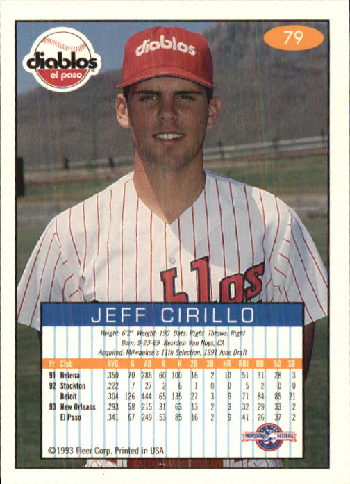 1993-94 Excel (Fleer) Minor League Baseball "Main Set" Cards #1 to #150 - Picture 159 of 298