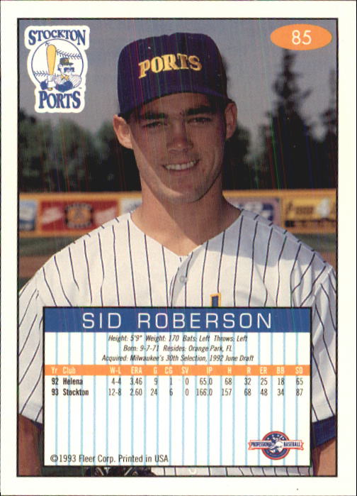 1993-94 Excel (Fleer) Minor League Baseball "Main Set" Cards #1 to #150 - Picture 171 of 298