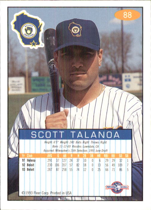 1993-94 Excel (Fleer) Minor League Baseball "Main Set" Cards #1 to #150 - Picture 177 of 298