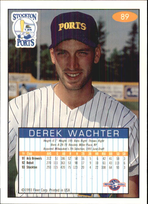1993-94 Excel (Fleer) Minor League Baseball "Main Set" Cards #1 to #150 - Picture 179 of 298