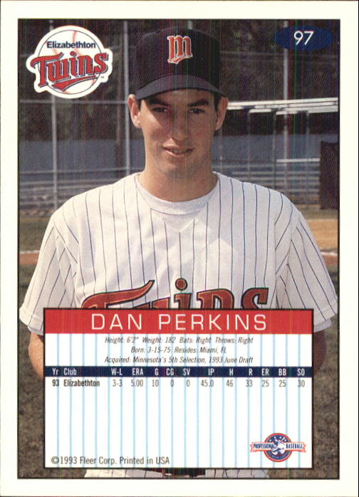 1993-94 Excel (Fleer) Minor League Baseball "Main Set" Cards #1 to #150 - Picture 195 of 298