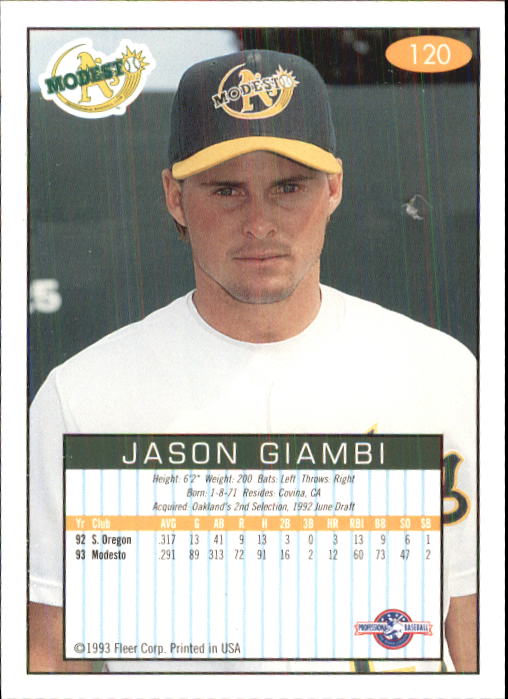 1993-94 Excel (Fleer) Minor League Baseball "Main Set" Cards #1 to #150 - Picture 238 of 298