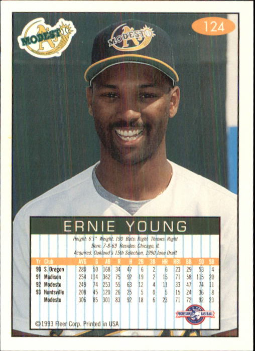1993-94 Excel (Fleer) Minor League Baseball "Main Set" Cards #1 to #150 - Picture 246 of 298
