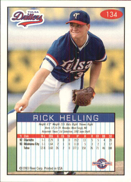 1993-94 Excel (Fleer) Minor League Baseball "Main Set" Cards #1 to #150 - Picture 266 of 298