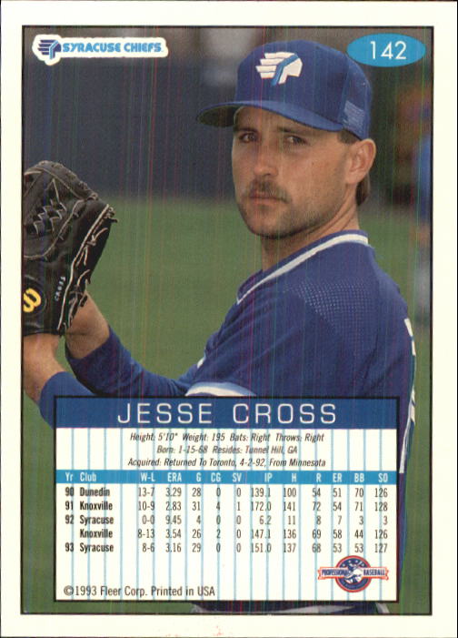 1993-94 Excel (Fleer) Minor League Baseball "Main Set" Cards #1 to #150 - Picture 282 of 298