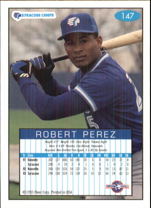 1993-94 Excel (Fleer) Minor League Baseball "Main Set" Cards #1 to #150 - Picture 292 of 298