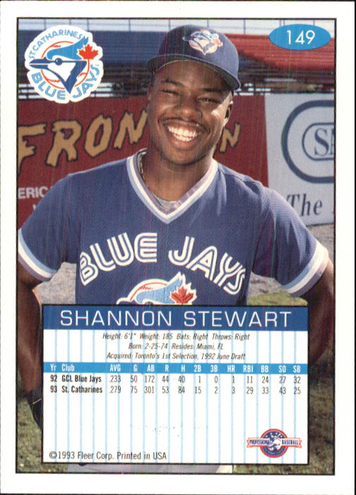 1993-94 Excel (Fleer) Minor League Baseball "Main Set" Cards #1 to #150 - Picture 296 of 298