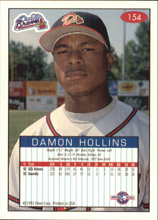 1993-94 Excel (Fleer) Minor League Baseball "Main Set" Cards #151 to #300 - Picture 9 of 299