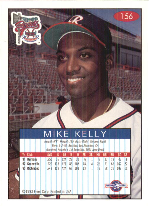 1993-94 Excel (Fleer) Minor League Baseball "Main Set" Cards #151 to #300 - Picture 13 of 299