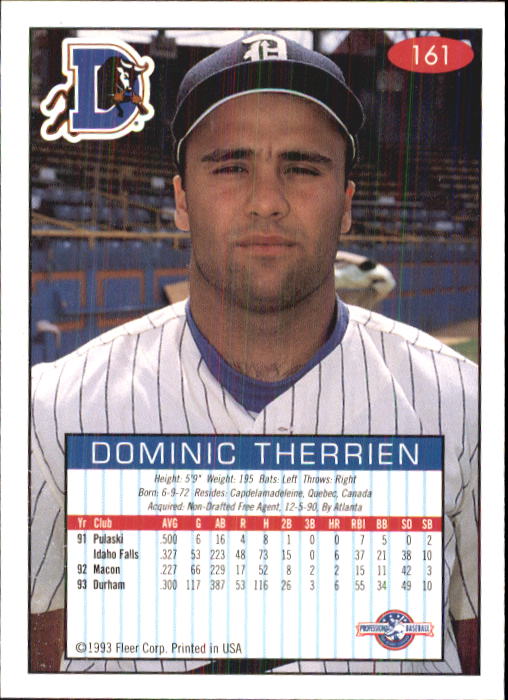 1993-94 Excel (Fleer) Minor League Baseball "Main Set" Cards #151 to #300 - Picture 23 of 299