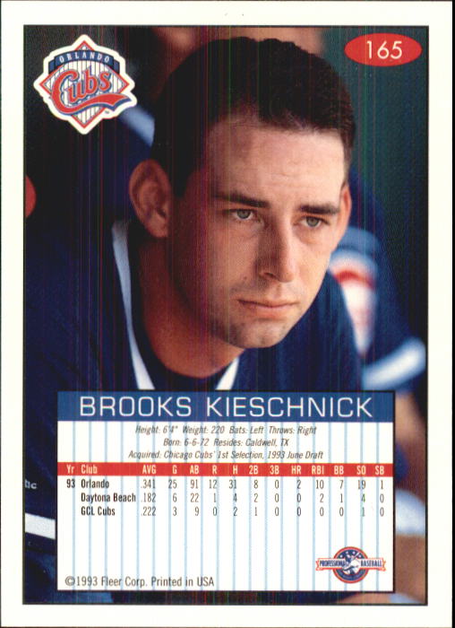 1993-94 Excel (Fleer) Minor League Baseball "Main Set" Cards #151 to #300 - Picture 31 of 299