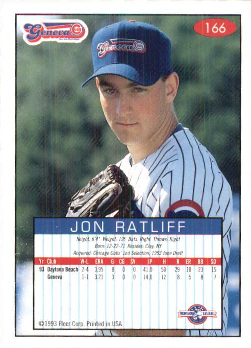 1993-94 Excel (Fleer) Minor League Baseball "Main Set" Cards #151 to #300 - Picture 33 of 299