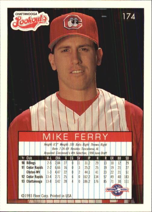 1993-94 Excel (Fleer) Minor League Baseball "Main Set" Cards #151 to #300 - Picture 49 of 299