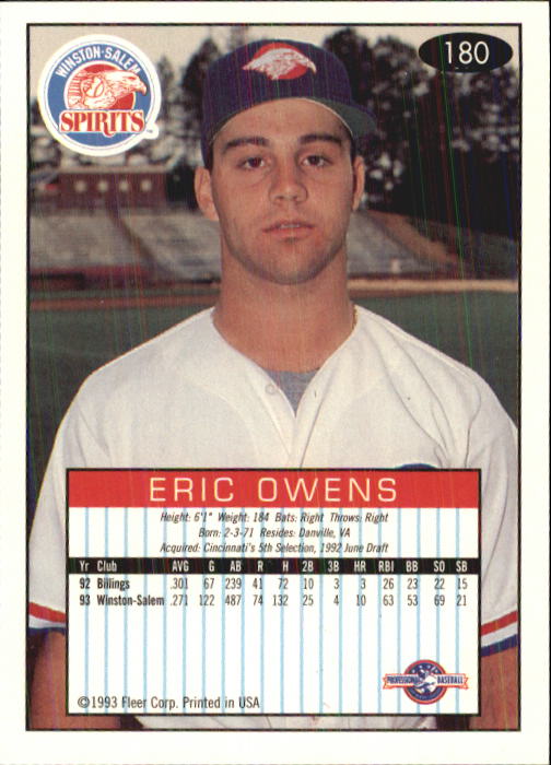 1993-94 Excel (Fleer) Minor League Baseball "Main Set" Cards #151 to #300 - Picture 61 of 299