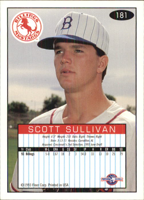 1993-94 Excel (Fleer) Minor League Baseball "Main Set" Cards #151 to #300 - Picture 63 of 299