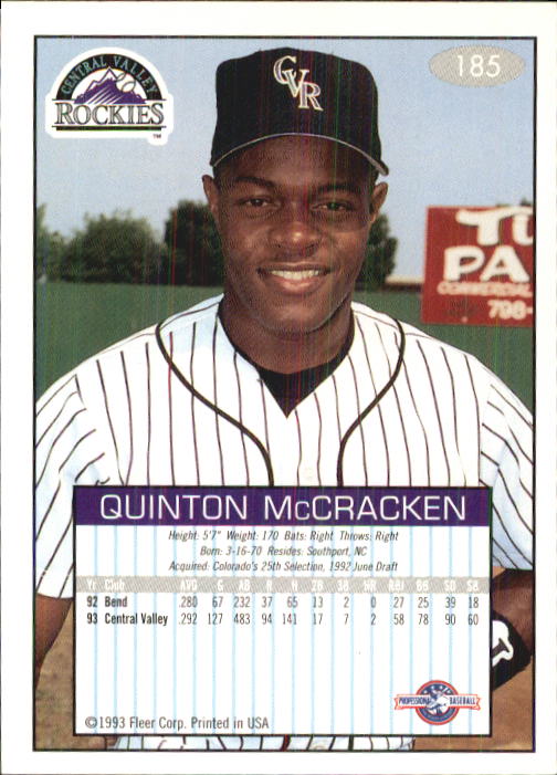 1993-94 Excel (Fleer) Minor League Baseball "Main Set" Cards #151 to #300 - Picture 71 of 299