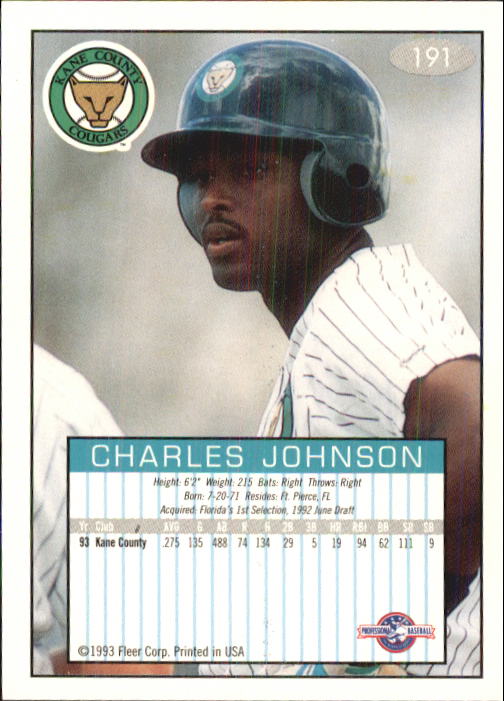 1993-94 Excel (Fleer) Minor League Baseball "Main Set" Cards #151 to #300 - Picture 83 of 299