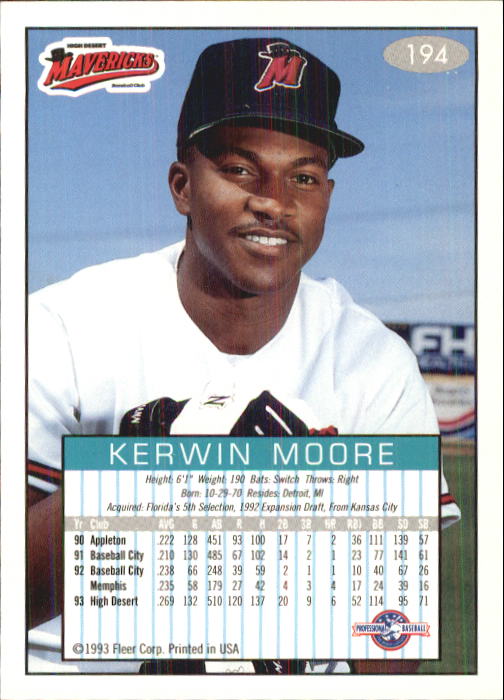 1993-94 Excel (Fleer) Minor League Baseball "Main Set" Cards #151 to #300 - Picture 89 of 299