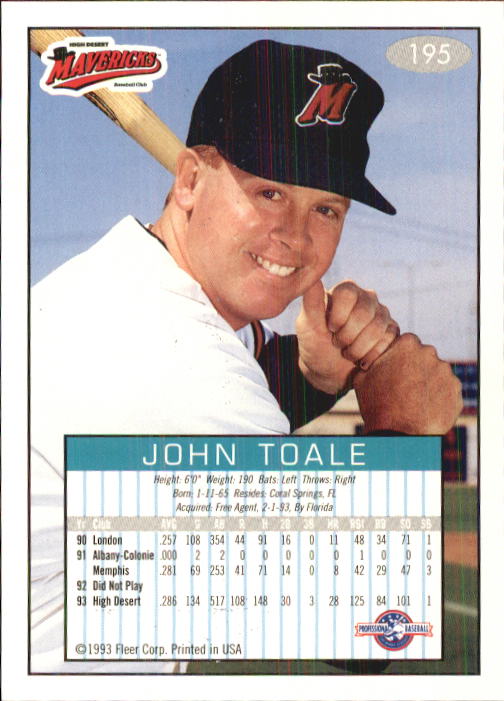 1993-94 Excel (Fleer) Minor League Baseball "Main Set" Cards #151 to #300 - Picture 91 of 299