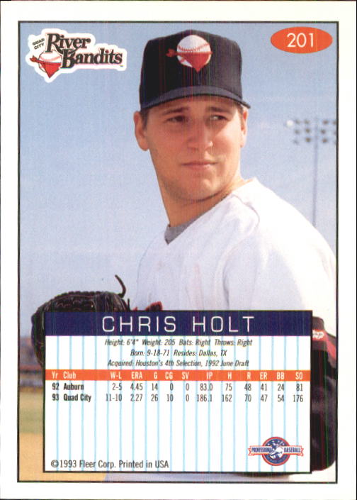 1993-94 Excel (Fleer) Minor League Baseball "Main Set" Cards #151 to #300 - Picture 103 of 299