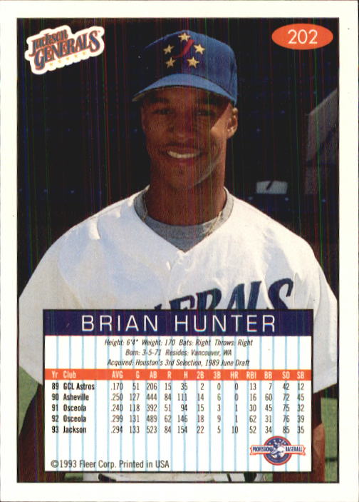 1993-94 Excel (Fleer) Minor League Baseball "Main Set" Cards #151 to #300 - Picture 105 of 299