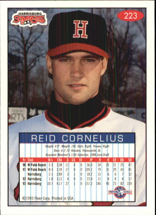 1993-94 Excel (Fleer) Minor League Baseball "Main Set" Cards #151 to #300 - Picture 147 of 299