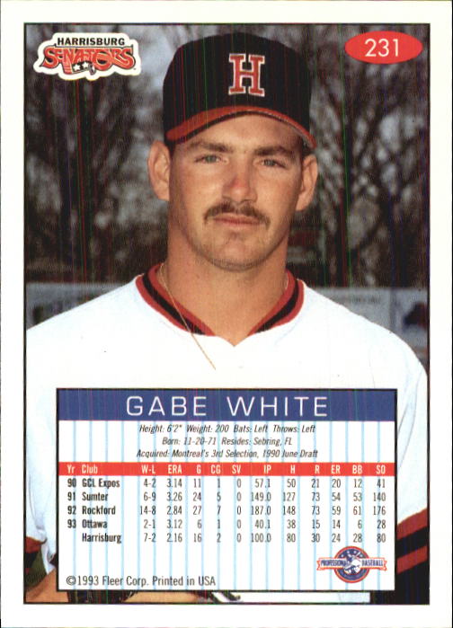 1993-94 Excel (Fleer) Minor League Baseball "Main Set" Cards #151 to #300 - Picture 163 of 299