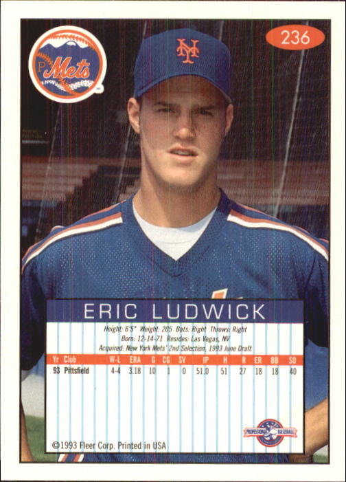 1993-94 Excel (Fleer) Minor League Baseball "Main Set" Cards #151 to #300 - Picture 173 of 299