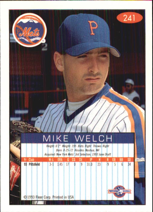 1993-94 Excel (Fleer) Minor League Baseball "Main Set" Cards #151 to #300 - Picture 183 of 299