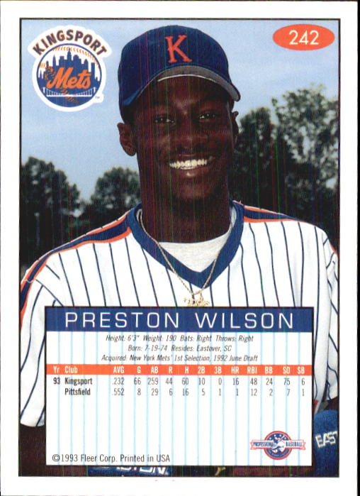 1993-94 Excel (Fleer) Minor League Baseball "Main Set" Cards #151 to #300 - Picture 185 of 299