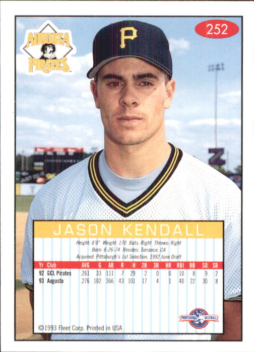 1993-94 Excel (Fleer) Minor League Baseball "Main Set" Cards #151 to #300 - Picture 205 of 299