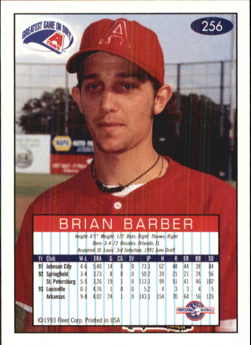 1993-94 Excel (Fleer) Minor League Baseball "Main Set" Cards #151 to #300 - Picture 213 of 299
