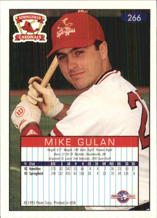 1993-94 Excel (Fleer) Minor League Baseball "Main Set" Cards #151 to #300 - Picture 233 of 299