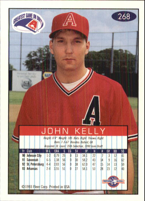 1993-94 Excel (Fleer) Minor League Baseball "Main Set" Cards #151 to #300 - Picture 237 of 299