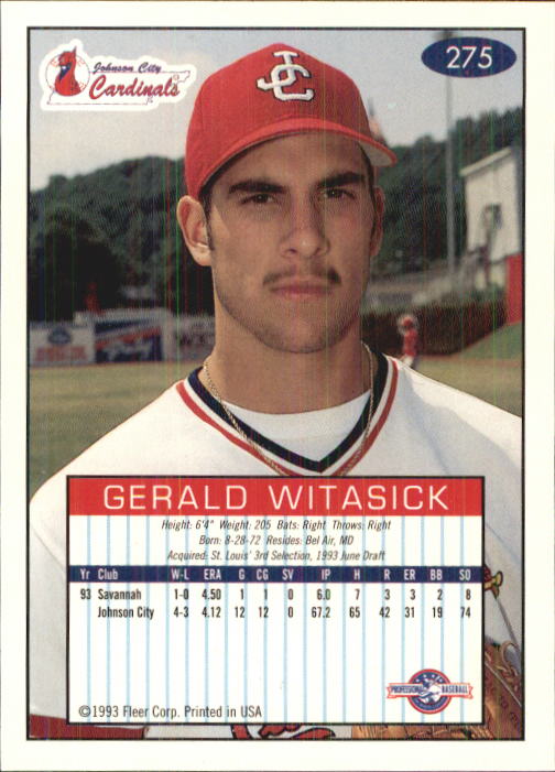 1993-94 Excel (Fleer) Minor League Baseball "Main Set" Cards #151 to #300 - Picture 251 of 299
