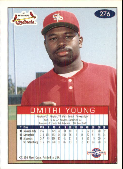 1993-94 Excel (Fleer) Minor League Baseball "Main Set" Cards #151 to #300 - Picture 253 of 299