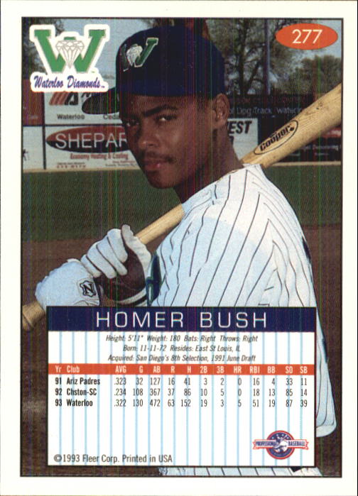 1993-94 Excel (Fleer) Minor League Baseball "Main Set" Cards #151 to #300 - Picture 255 of 299