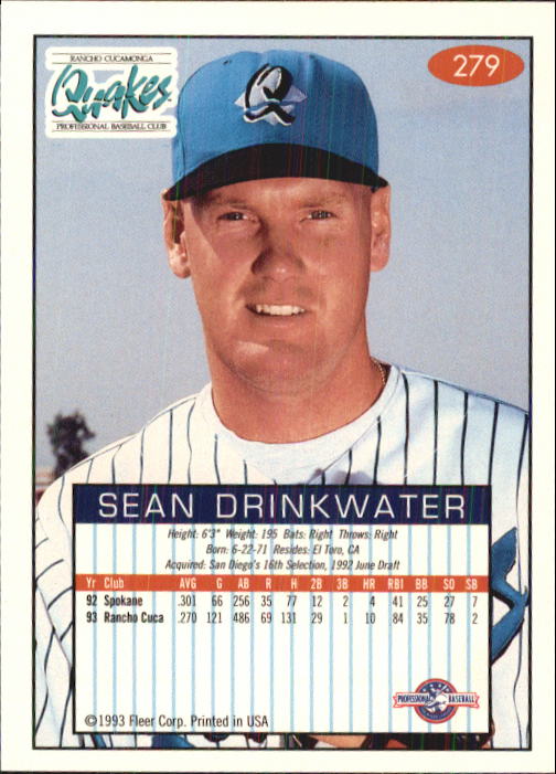 1993-94 Excel (Fleer) Minor League Baseball "Main Set" Cards #151 to #300 - Picture 259 of 299