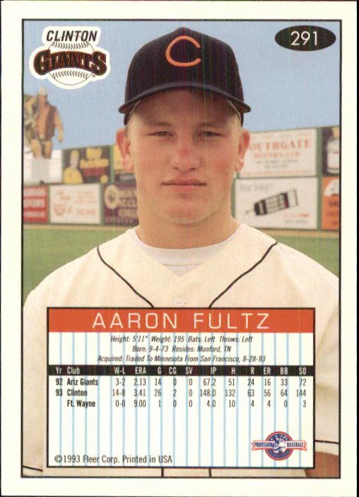1993-94 Excel (Fleer) Minor League Baseball "Main Set" Cards #151 to #300 - Picture 281 of 299
